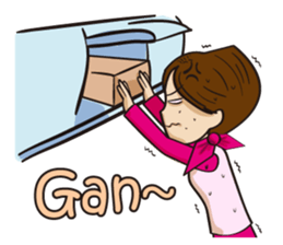 So Tired Cabin Crew sticker #7041395