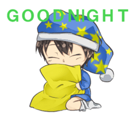 Boys and girls' holiday sticker #7041888