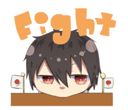 Boys and girls' holiday sticker #7041895