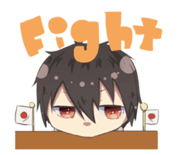 Boys and girls' holiday sticker #7041895