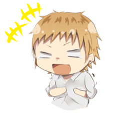 Boys and girls' holiday sticker #7041896