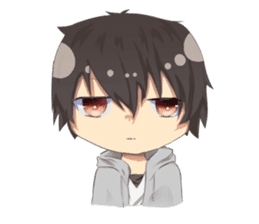 Boys and girls' holiday sticker #7041903