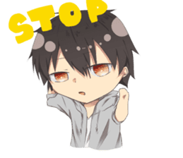 Boys and girls' holiday sticker #7041909