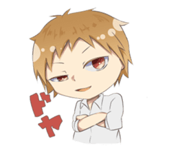 Boys and girls' holiday sticker #7041911