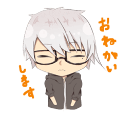 Boys and girls' holiday sticker #7041915