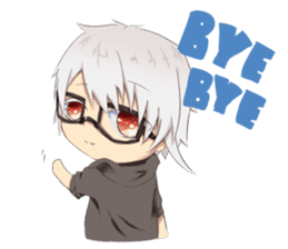 Boys and girls' holiday sticker #7041918