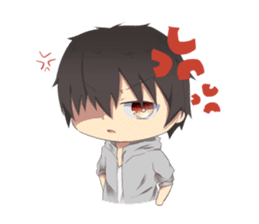 Boys and girls' holiday sticker #7041919