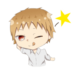 Boys and girls' holiday sticker #7041923