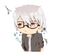 Boys and girls' holiday sticker #7041925