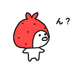 Strawberry & Rabbit sticker #7042129