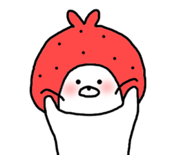 Strawberry & Rabbit sticker #7042132