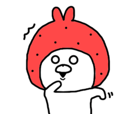 Strawberry & Rabbit sticker #7042133