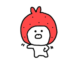 Strawberry & Rabbit sticker #7042135