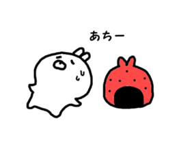 Strawberry & Rabbit sticker #7042136