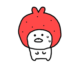 Strawberry & Rabbit sticker #7042137