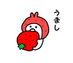 Strawberry & Rabbit sticker #7042138