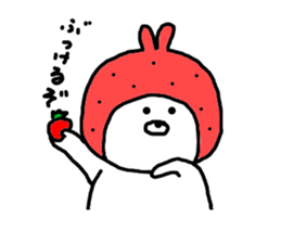 Strawberry & Rabbit sticker #7042140