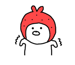Strawberry & Rabbit sticker #7042142