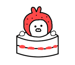 Strawberry & Rabbit sticker #7042144