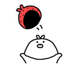Strawberry & Rabbit sticker #7042151