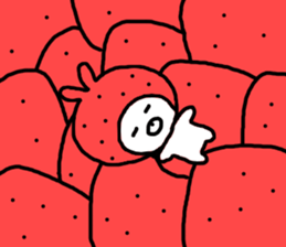 Strawberry & Rabbit sticker #7042153