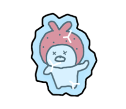 Strawberry & Rabbit sticker #7042154