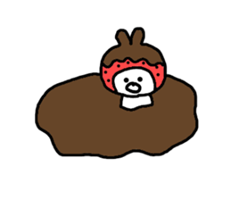 Strawberry & Rabbit sticker #7042156