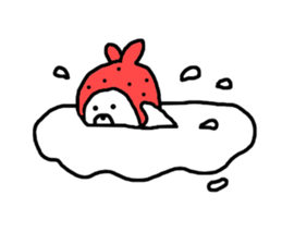 Strawberry & Rabbit sticker #7042163