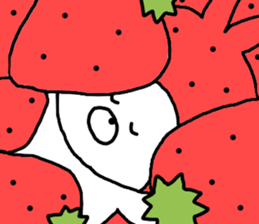 Strawberry & Rabbit sticker #7042164