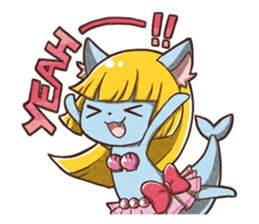 Grilled Fish for Cats (Devil cats) sticker #7043170