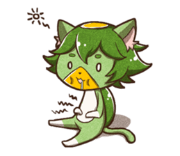 Grilled Fish for Cats (Devil cats) sticker #7043175