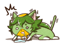 Grilled Fish for Cats (Devil cats) sticker #7043178