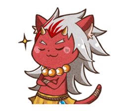 Grilled Fish for Cats (Devil cats) sticker #7043183