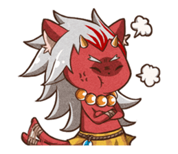 Grilled Fish for Cats (Devil cats) sticker #7043184