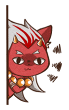 Grilled Fish for Cats (Devil cats) sticker #7043186