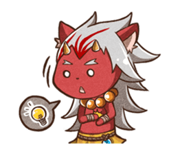 Grilled Fish for Cats (Devil cats) sticker #7043188