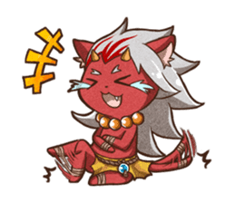 Grilled Fish for Cats (Devil cats) sticker #7043189