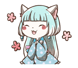 Grilled Fish for Cats (Devil cats) sticker #7043193