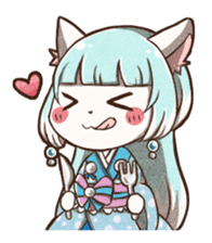 Grilled Fish for Cats (Devil cats) sticker #7043196