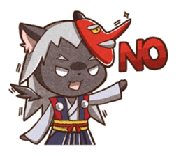 Grilled Fish for Cats (Devil cats) sticker #7043198