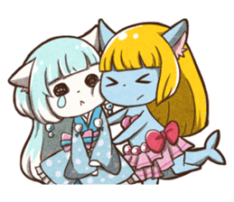 Grilled Fish for Cats (Devil cats) sticker #7043204