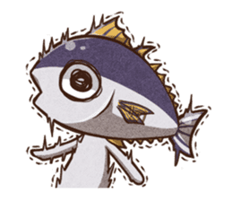 Grilled Fish for Cats (Devil cats) sticker #7043206