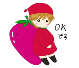 Strawberry of the country Fairy 4 sticker #7043429