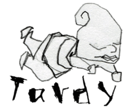 (E)Warm ,Fuzzy,Wacky, Cute, it is Gi. sticker #7043452