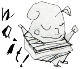 (E)Warm ,Fuzzy,Wacky, Cute,  it  is  Gi. sticker #7043453