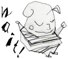 (E)Warm ,Fuzzy,Wacky, Cute, it is Gi. sticker #7043453