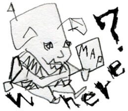 (E)Warm ,Fuzzy,Wacky, Cute,  it  is  Gi. sticker #7043464