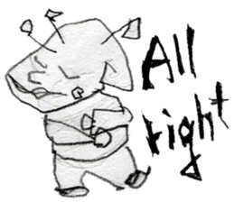 (E)Warm ,Fuzzy,Wacky, Cute,  it  is  Gi. sticker #7043465