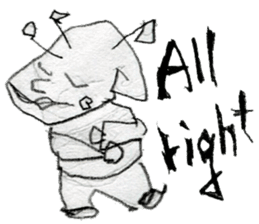 (E)Warm ,Fuzzy,Wacky, Cute, it is Gi. sticker #7043465