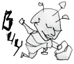 (E)Warm ,Fuzzy,Wacky, Cute, it is Gi. sticker #7043466